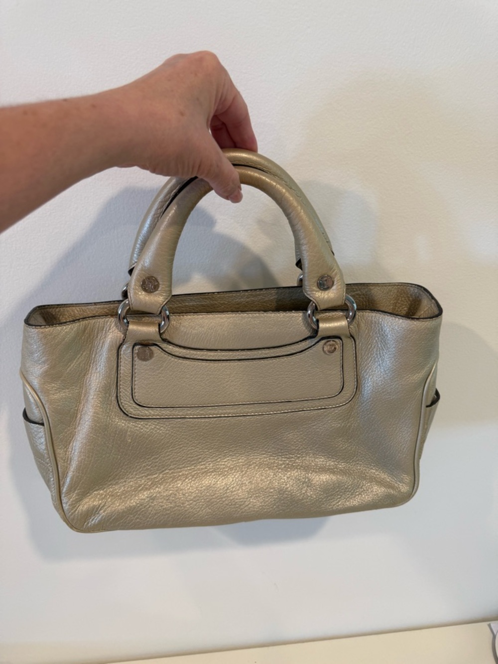 Celine Metallic Gold Boogie Bag